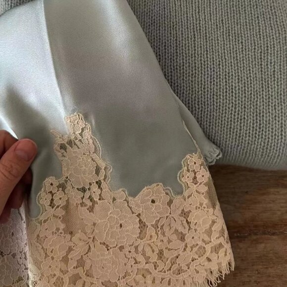 Doen Ladies Lace Midi Silks A-line Skirt - Picture 5 of 14